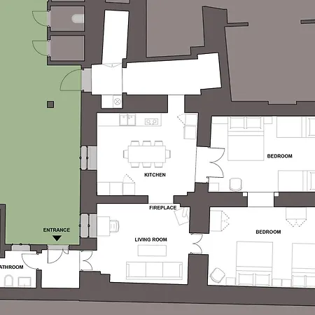 House With Charming Garden Hébergement de vacances *